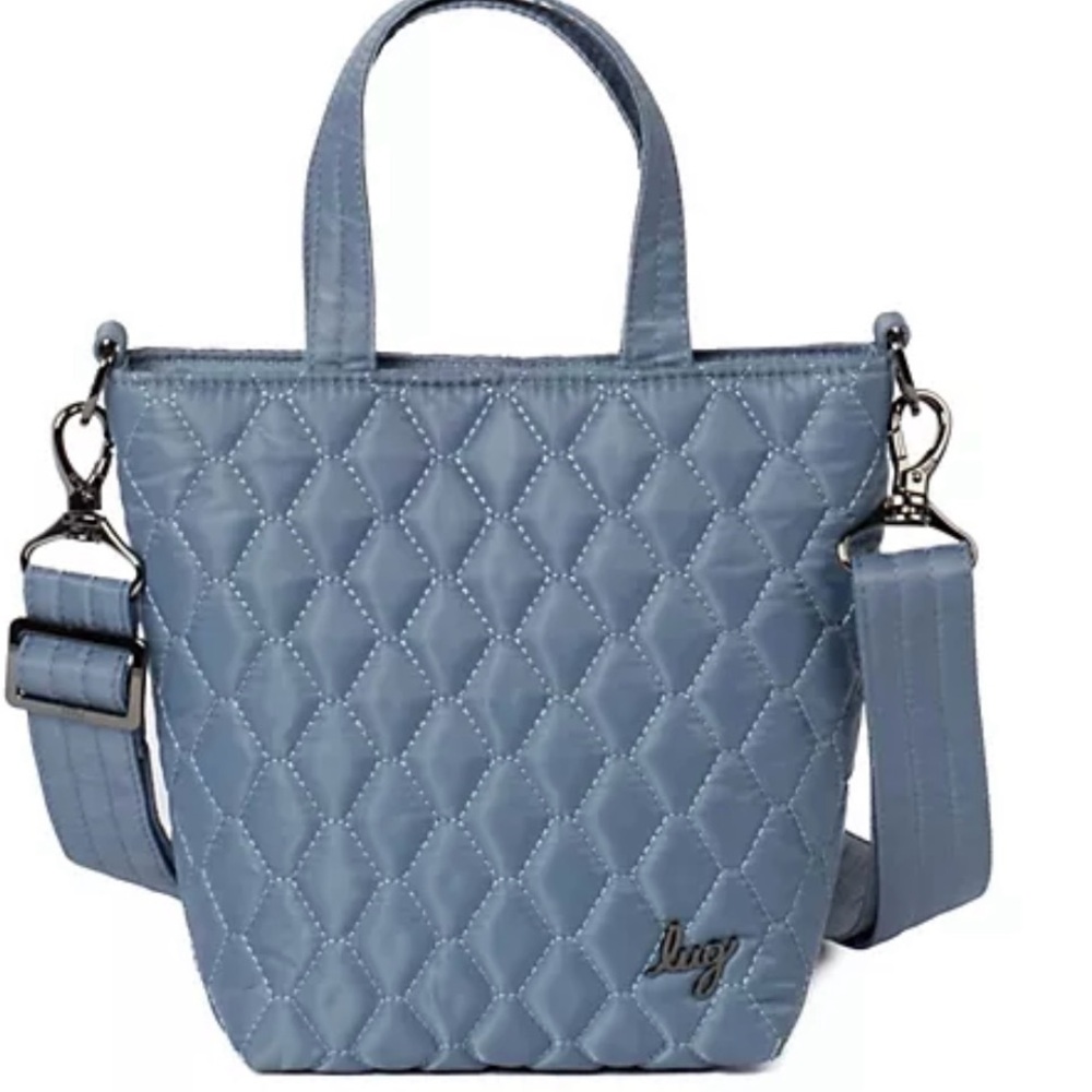 Lug Tip Toe Mini Quilted Crossbody -in”Blue Moon”. NWT
